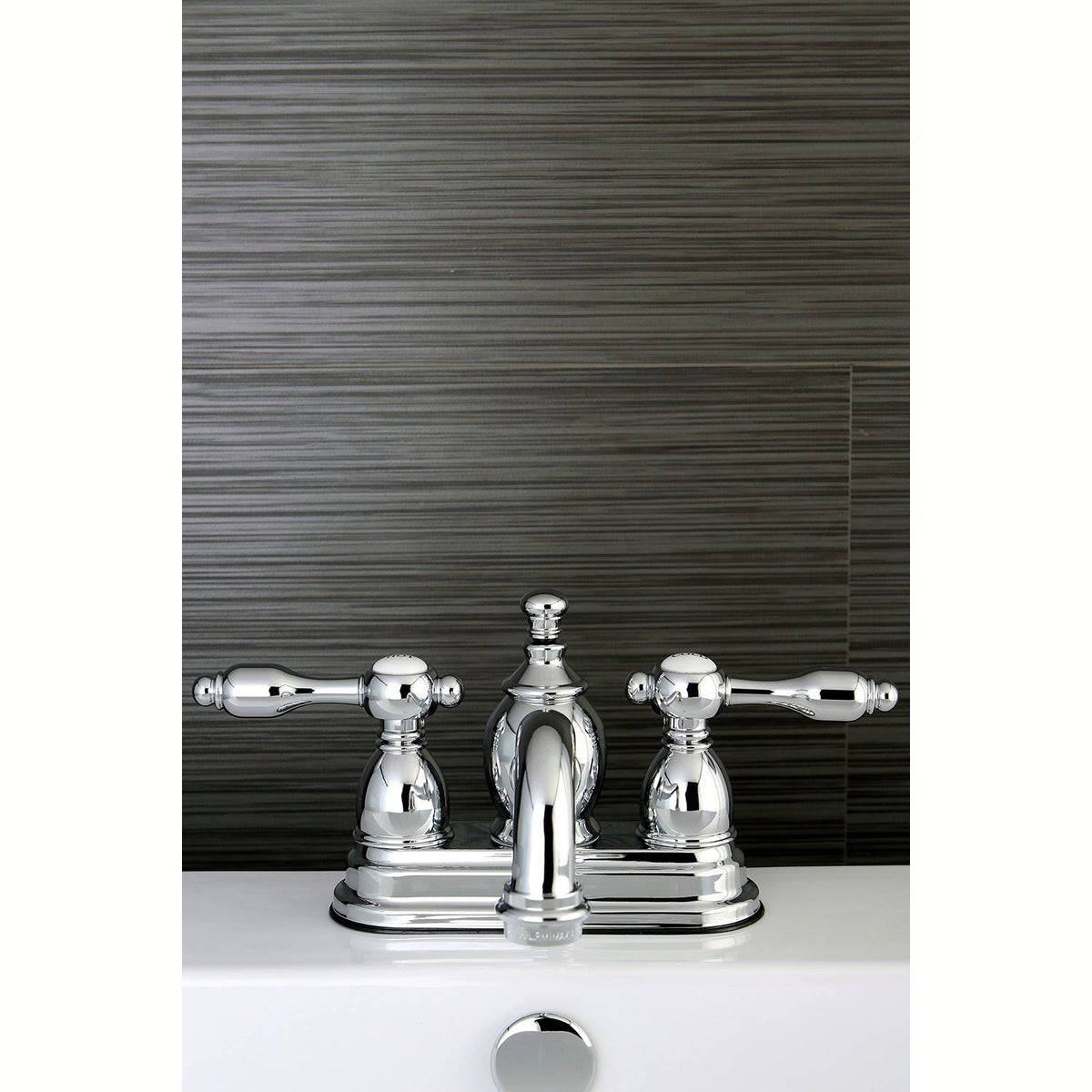Chrome Centerset Lavatory Faucet with Pop-Up R681