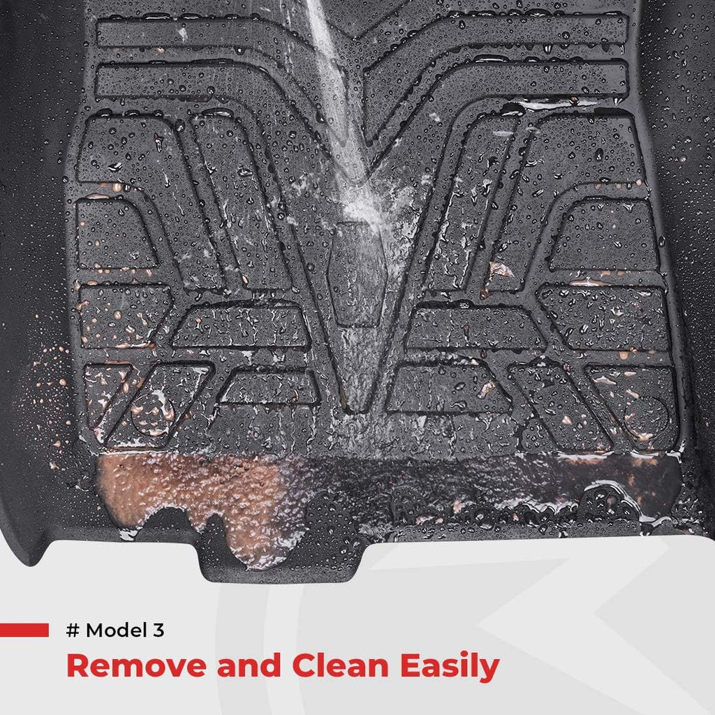 All-Weather 3D Full Cover Waterproof TPE Floor Mats C347