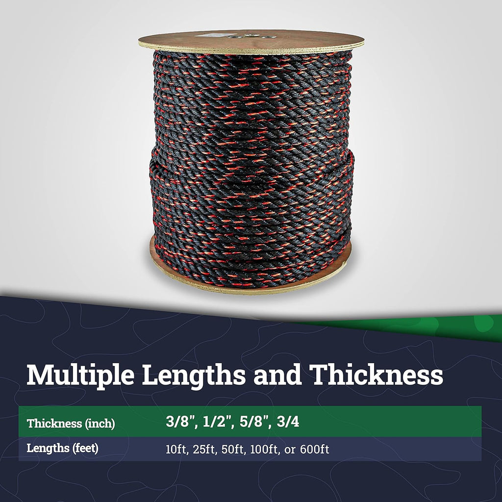 Twisted Polypropylene Rope 3/8 x 10ft Pack of 2 S33550