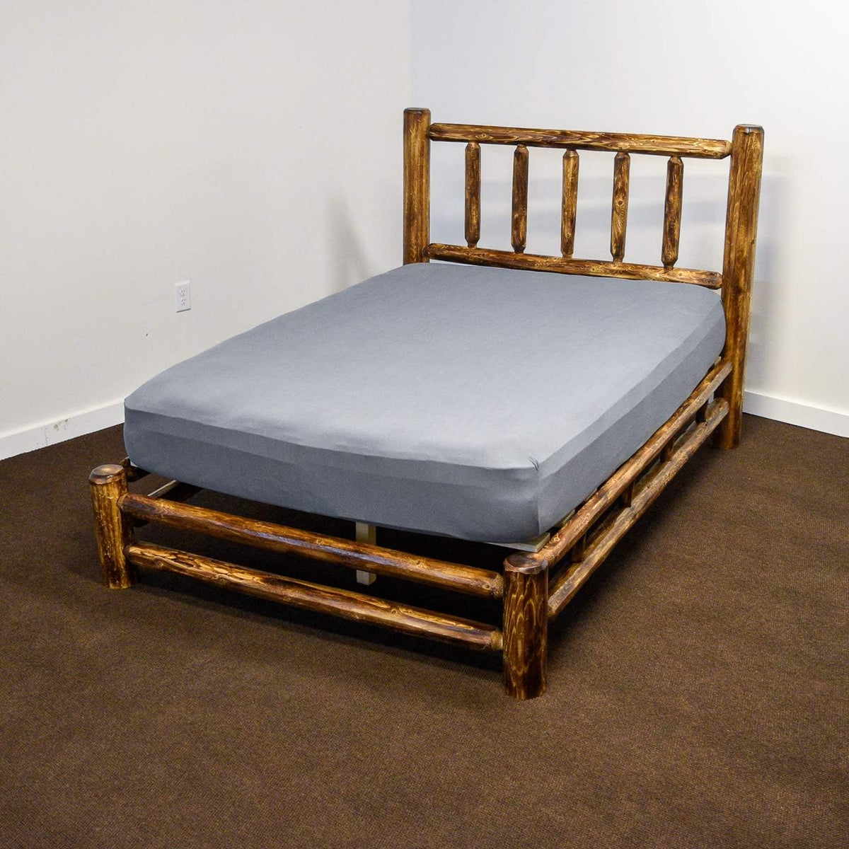 Queen Solid Wood Platform Bed X36645