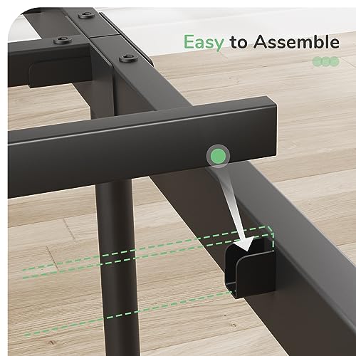 Full Size Metal Platform Bed Frame with Headboard and Footboard Z378