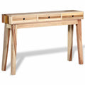 Console Table with 3 Storage Drawers Reclaimed Wood Y807772