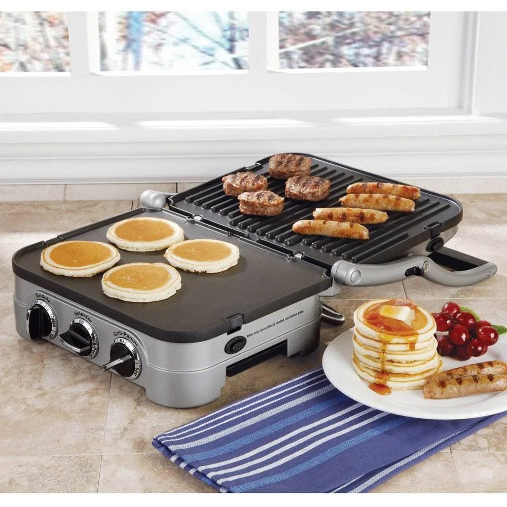 5-in-1 Griddler with Waffle Plates M46769