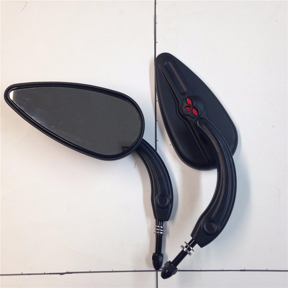 Black Teardrop Skull Zombie Mirrors R22880
