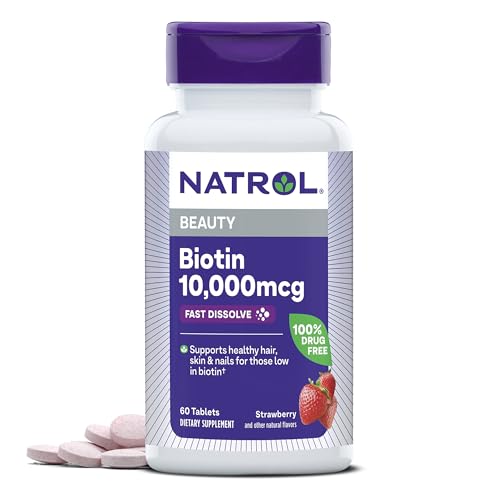 Biotin 10000mcg Dietary Supplement, 200 Tablets K912