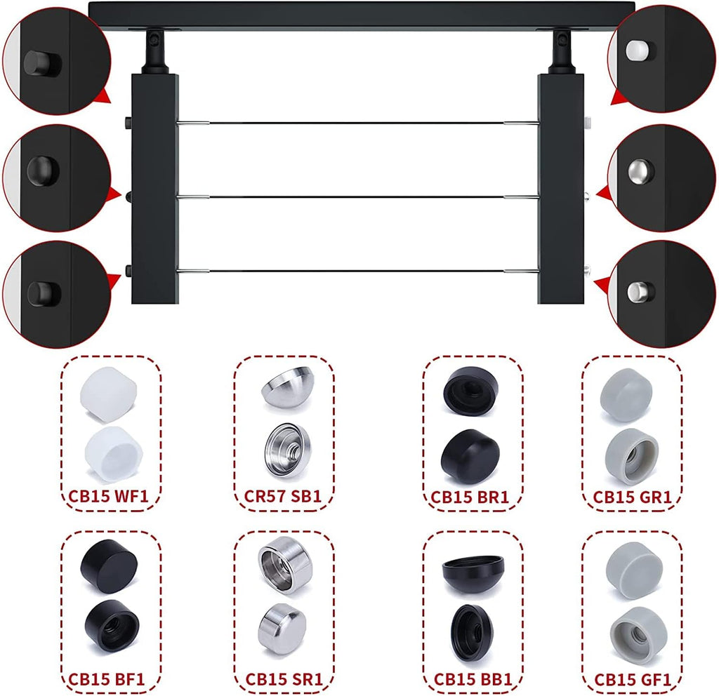 60Pack 1/8 Cable Railing Kit T316 Stainless Steel U37168