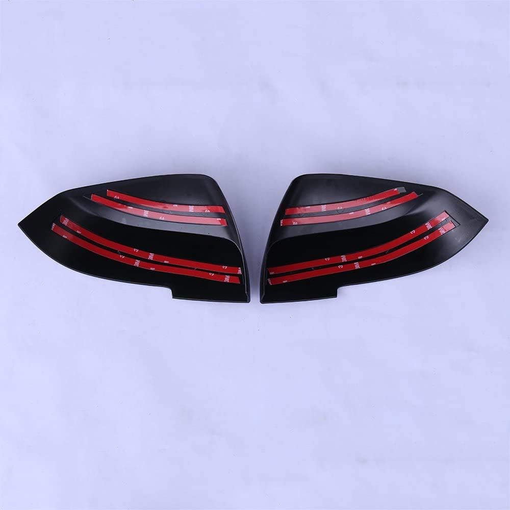 Car Outside Door Mirror Cap Gloss Black ABS Z644023