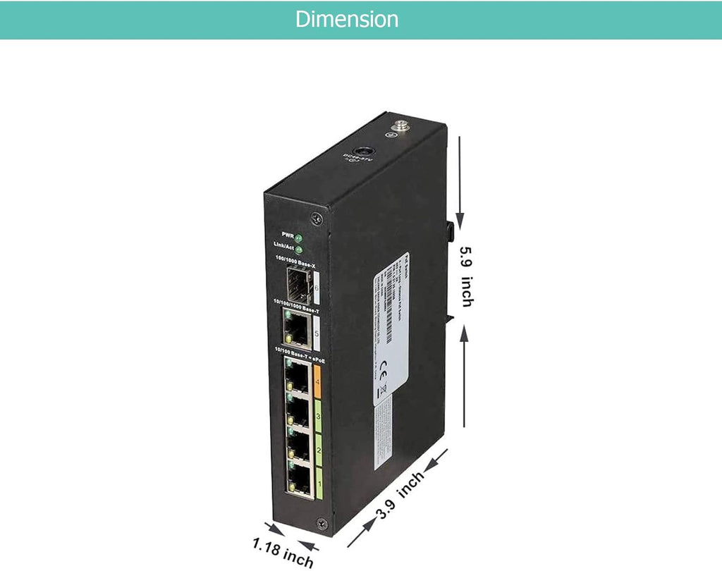 4 Port POE EOC Hybrid ePOE Switch with Ethernet Over Coax N478