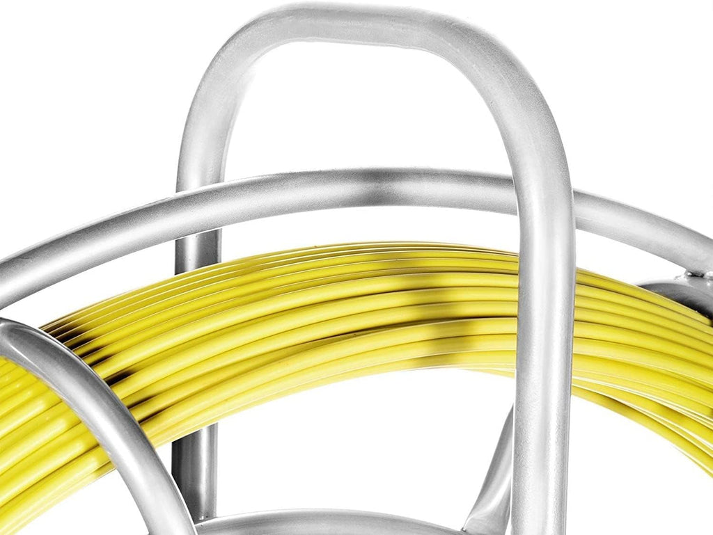 6MM 656FT Fiberglass Fish Tape with Steel Reel Stand B2967