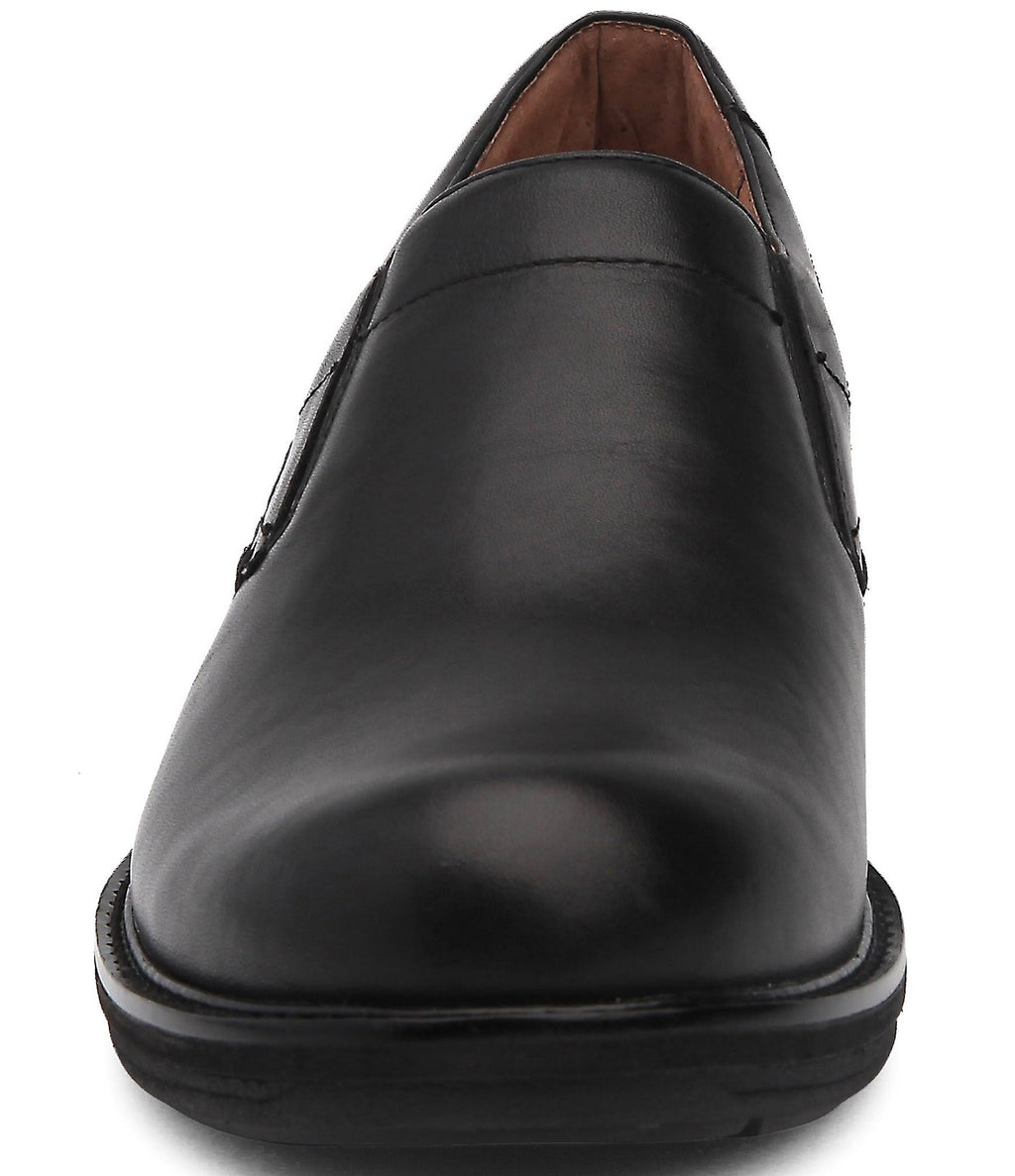 Black Leather Men's Shoes G827
