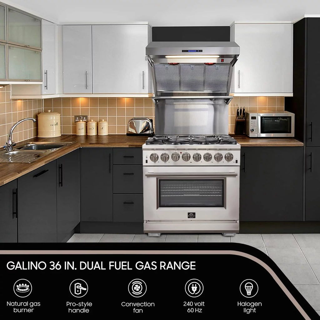 Gold 36" Freestanding Dual Fuel Range U129