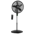 18" DC Motor Pedestal Fan with Remote, Black F455537
