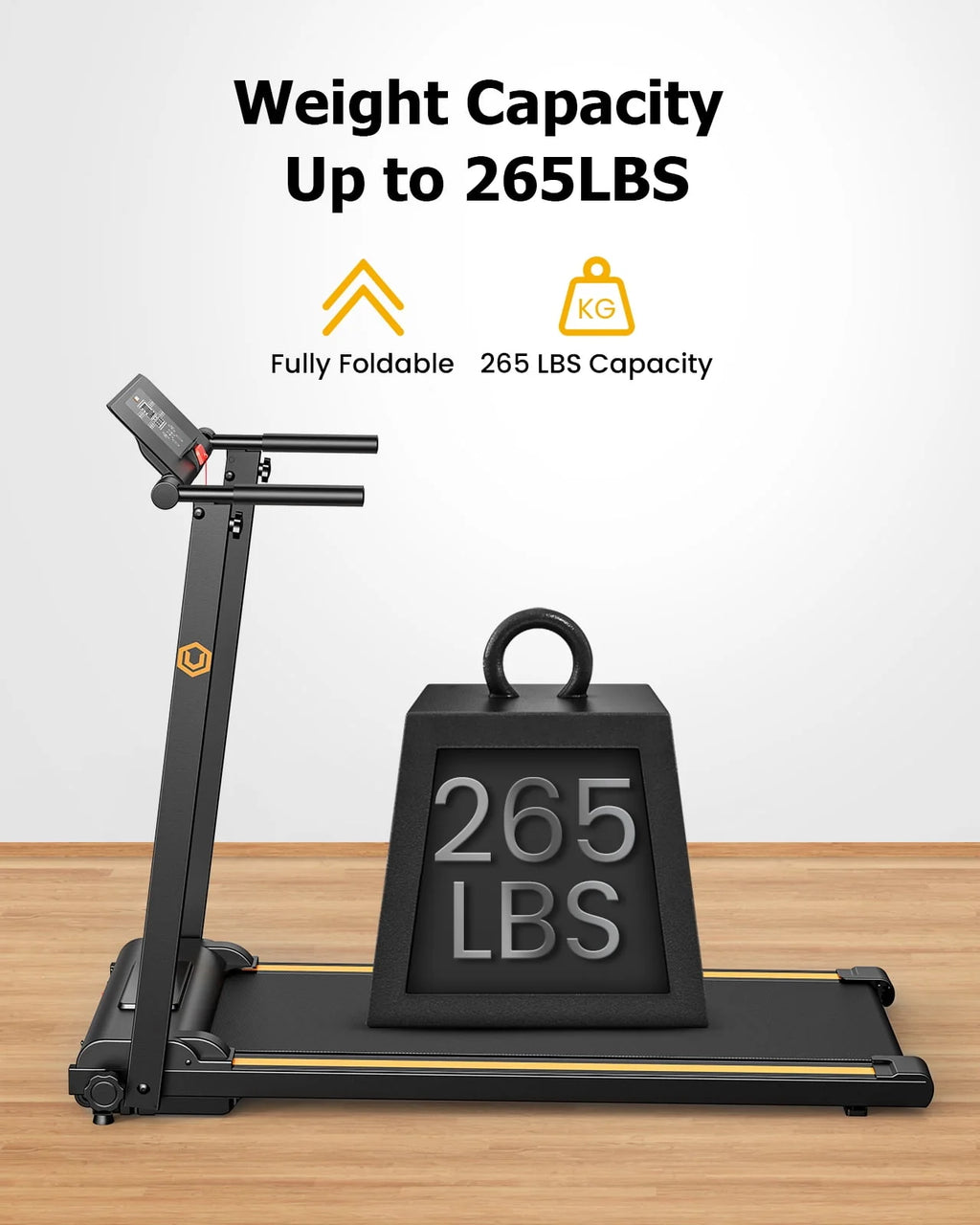2.25HP Folding Treadmill with LCD Display B651878