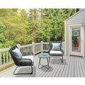 3 Pcs Outdoor Hand-Woven Wicker Spring Sofa Chair Patio Conversation Set N85308