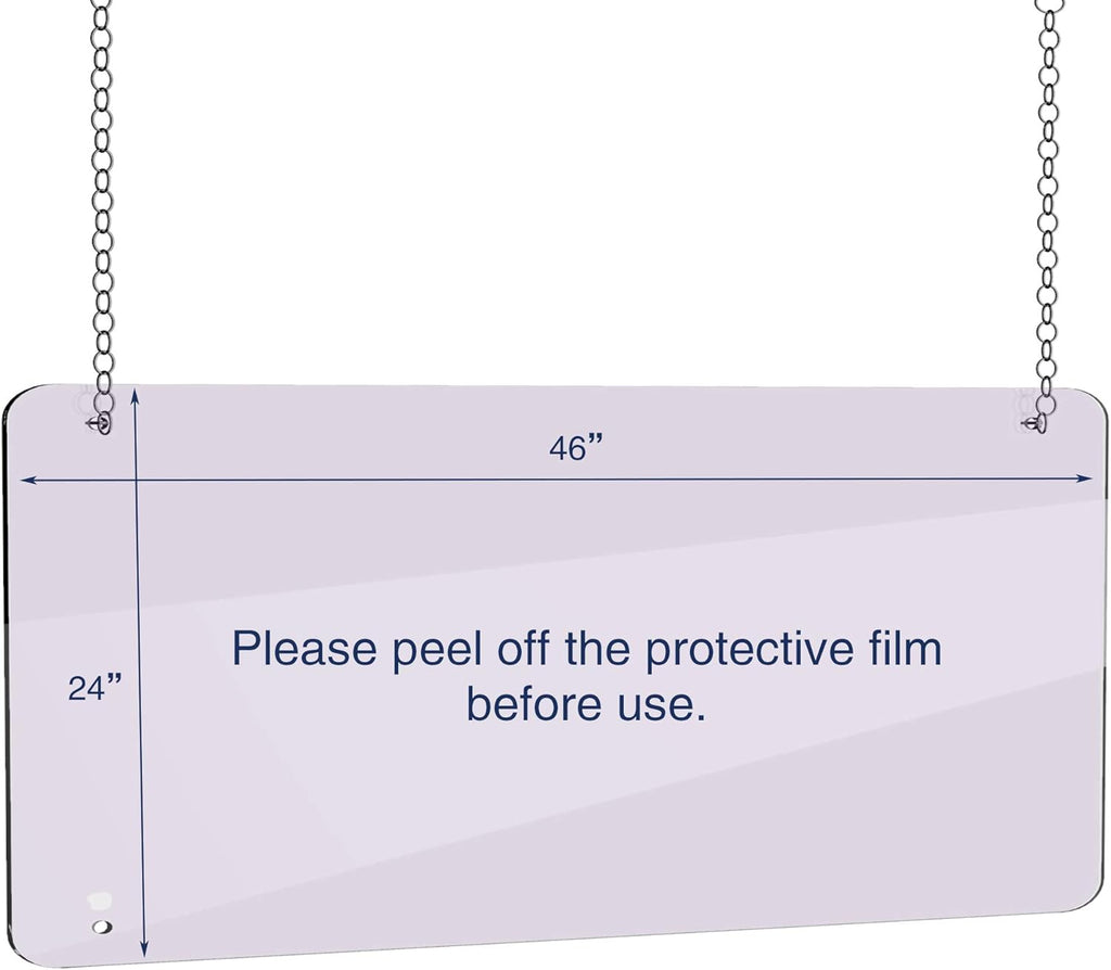 Portable Acrylic Sneeze Guard Shield, Pack of 2 Z509856