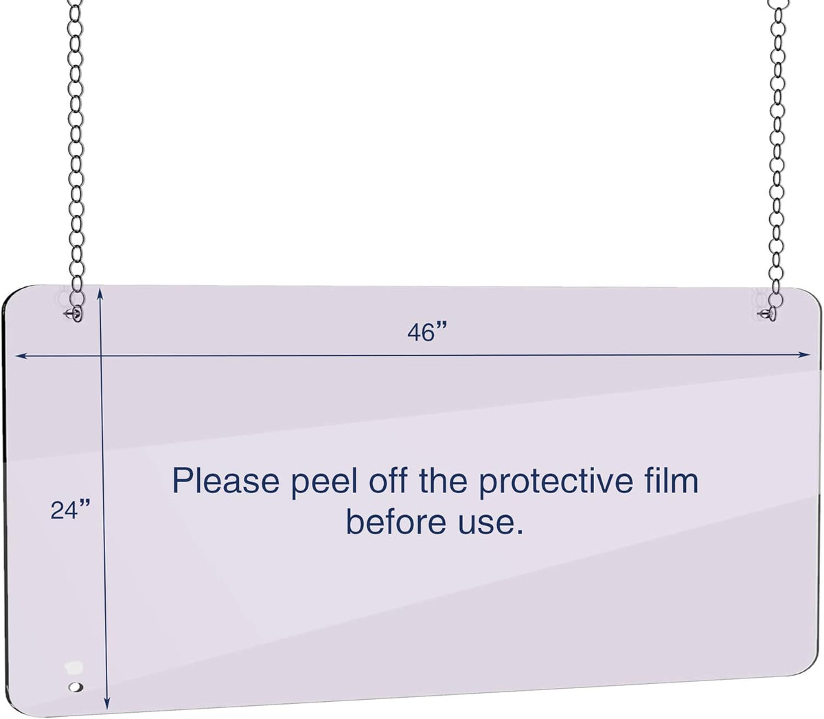 Portable Acrylic Sneeze Guard Shield, Pack of 2 Z509856