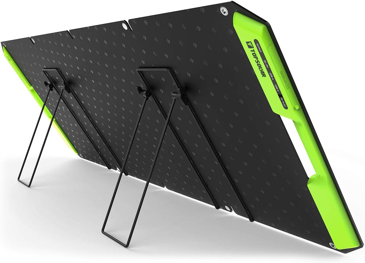120W Foldable Portable Solar Panel Charger with Dual USB Ports & DC Output I315