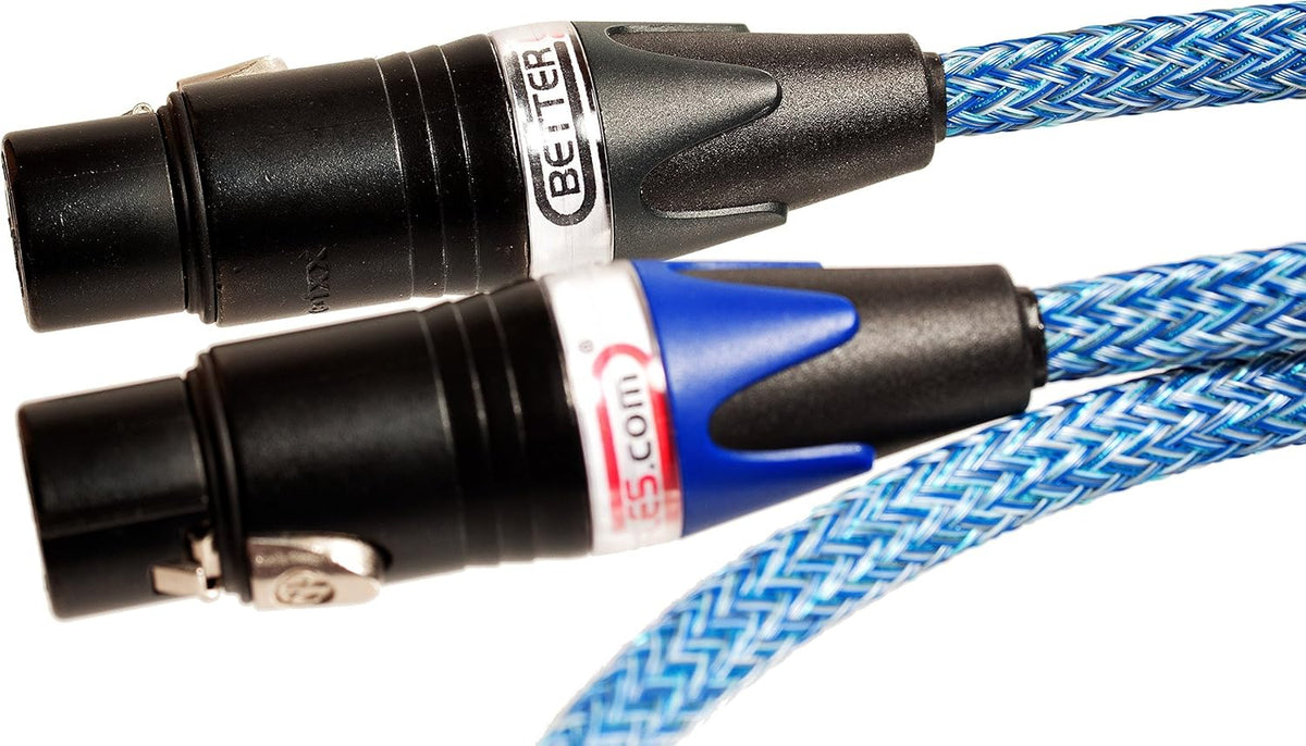 Balanced XLR Cables - Stereo Pair (2 Cables) - Silver/Copper Hybrid - 1.5 Feet R66694