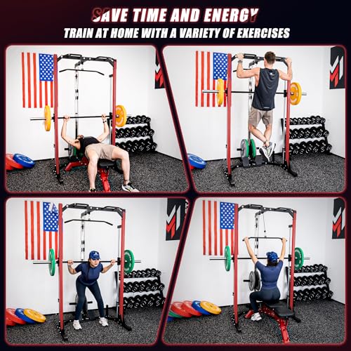 Compact Smith Machine Home Gym with LAT Pulldown P352080