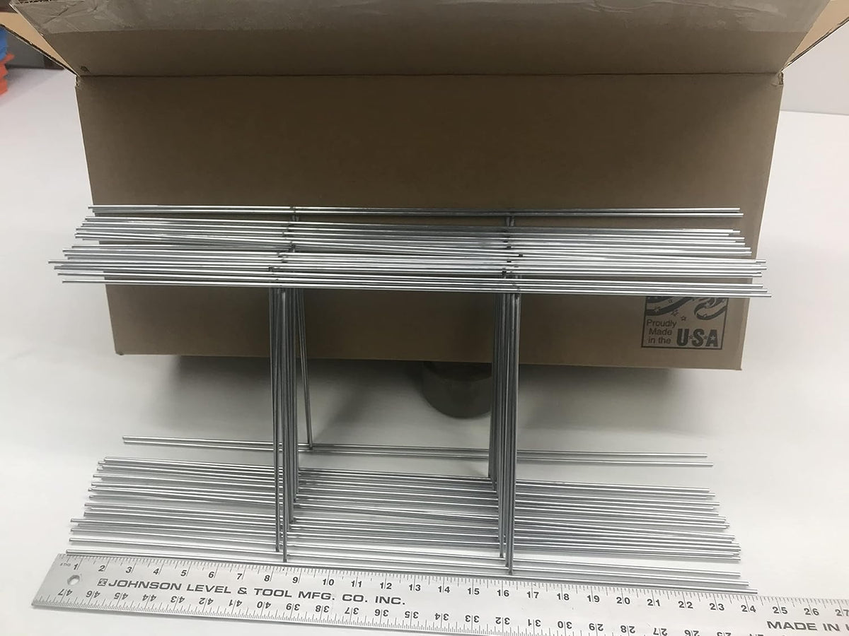 Wire Stake 10 x 24 Inch x 9 Gauge Galvanized Double H-Frame Sign Holder V209