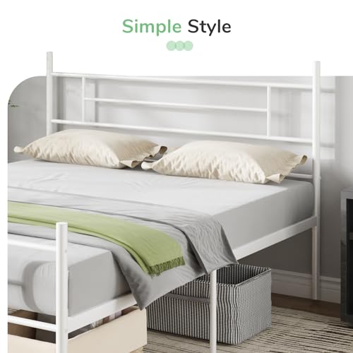 Full Size Metal Platform Bed Frame with Headboard and Footboard Z378