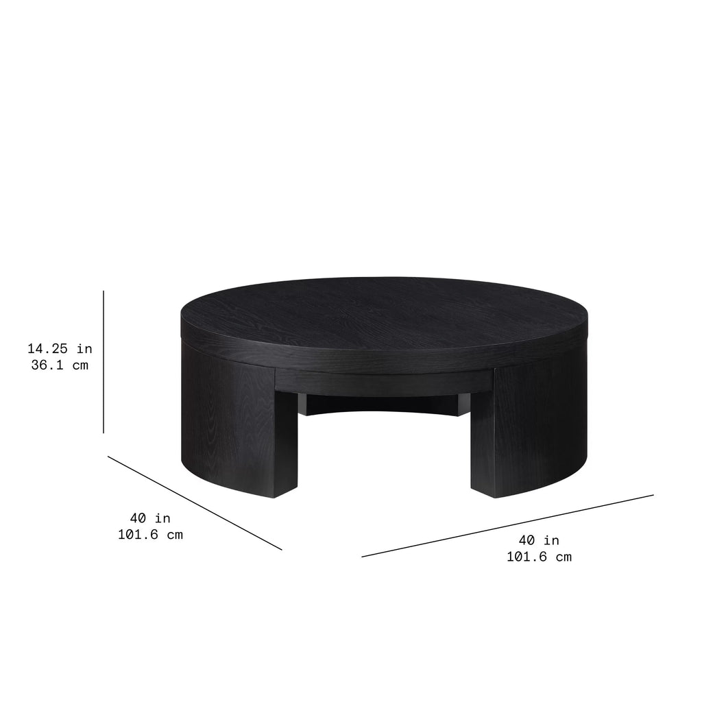 Round Black Coffee Table M59234