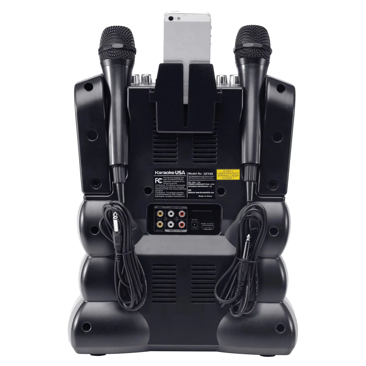 35-Watt Karaoke System with 7" TFT Digital Color Screen, 2 Microphones W319