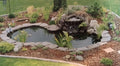 Water Garden Fountain Koi Pond Kit with Liner & Pump, 9' X 6' Liner & 5 Water Lilies, Pack of 2 L116