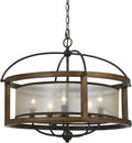 Dark Bronze Four Light Chandelier C90007