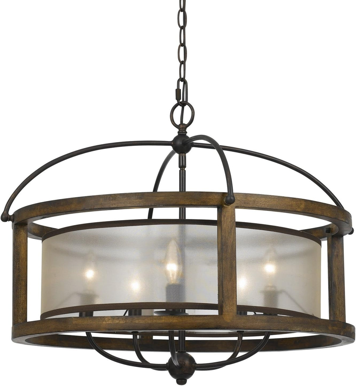Dark Bronze Four Light Chandelier C90007