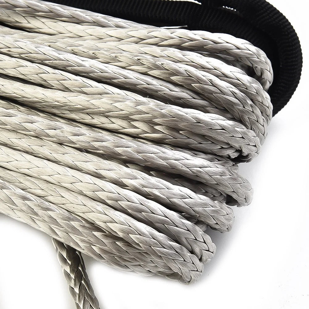 Gray Synthetic Winch Line Rope with Sheath M687426