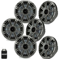 6.5" Charcoal Marine Speakers 3 Pairs A80483