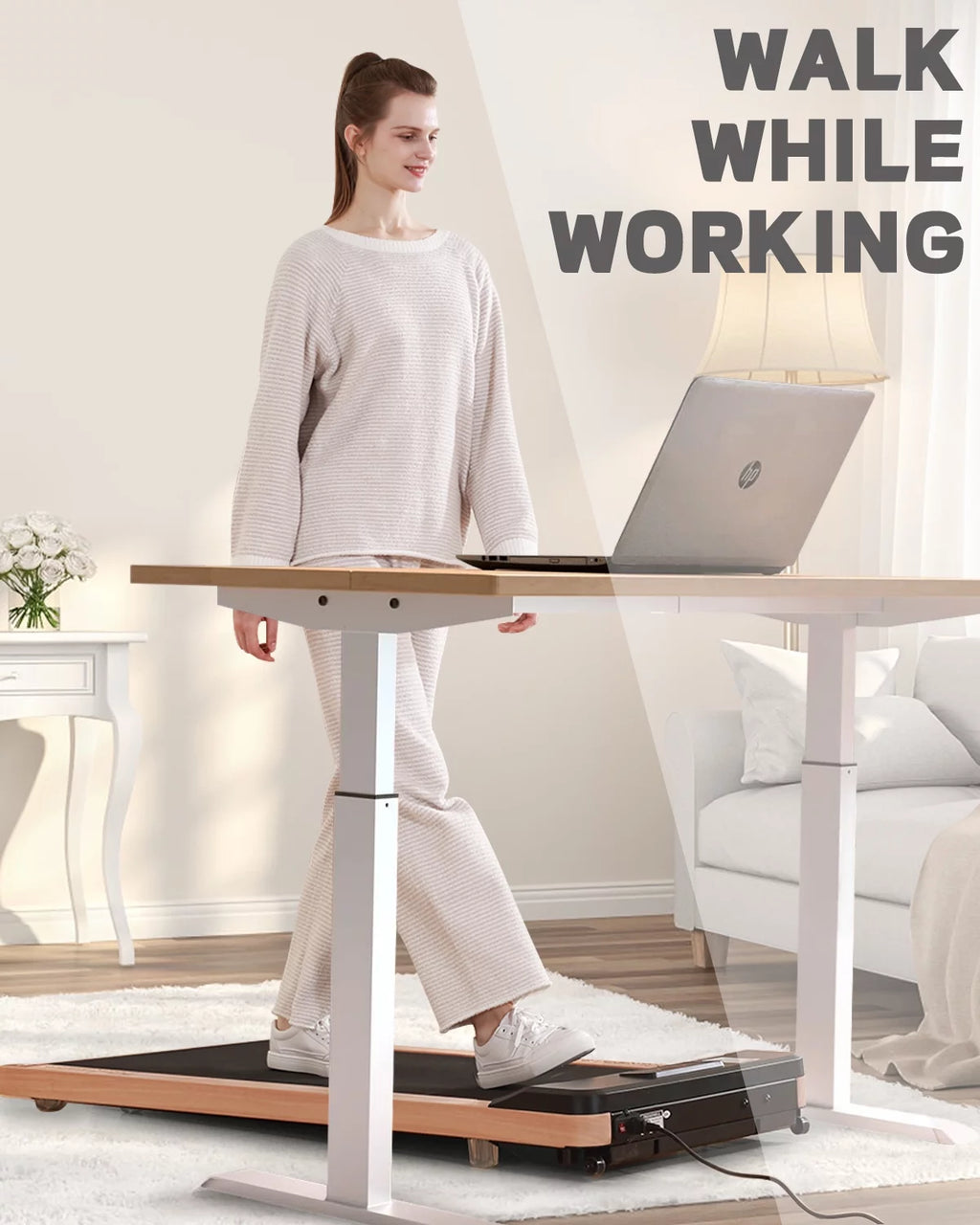 2.25HP Under Desk Treadmill with Remote Control N8127