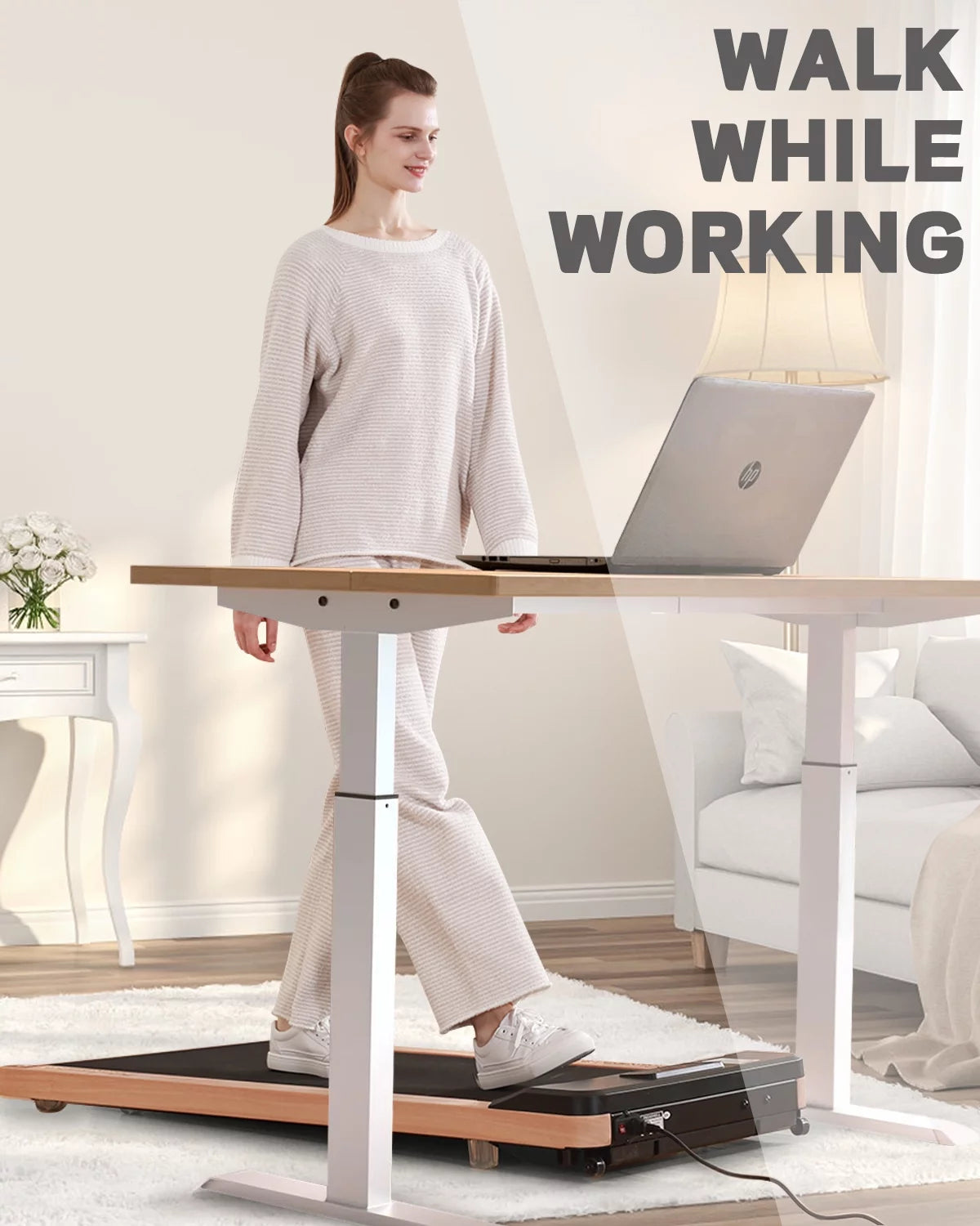 2.25HP Under Desk Treadmill with Remote Control N8127