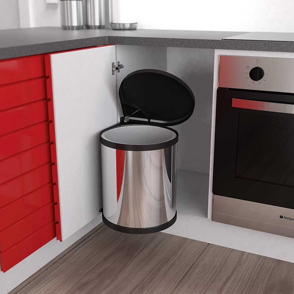 Compact Box 15 Stainless Steel Trash Can G22645