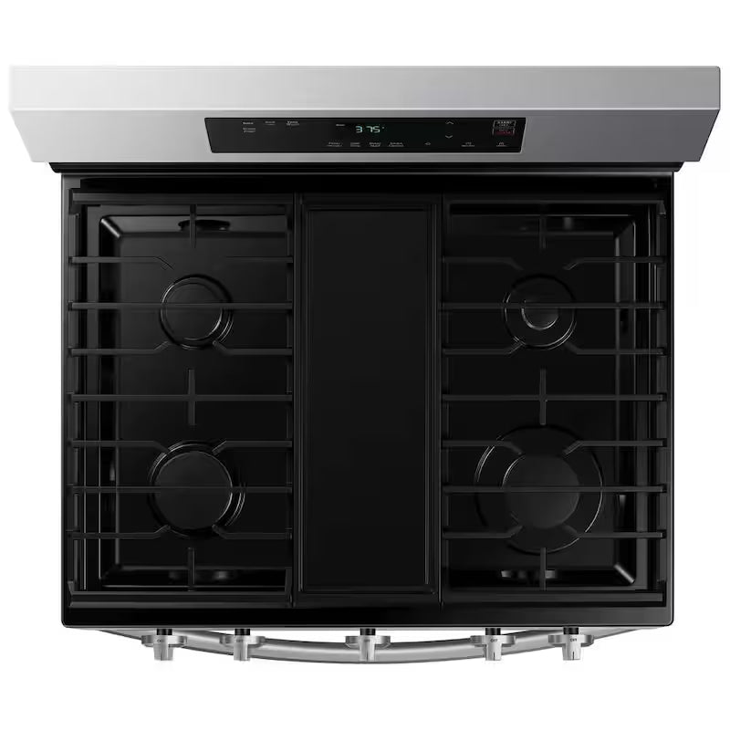 6.0 cu. ft. Smart Freestanding Gas Range with Integrated Griddle in Stainless Steel F875