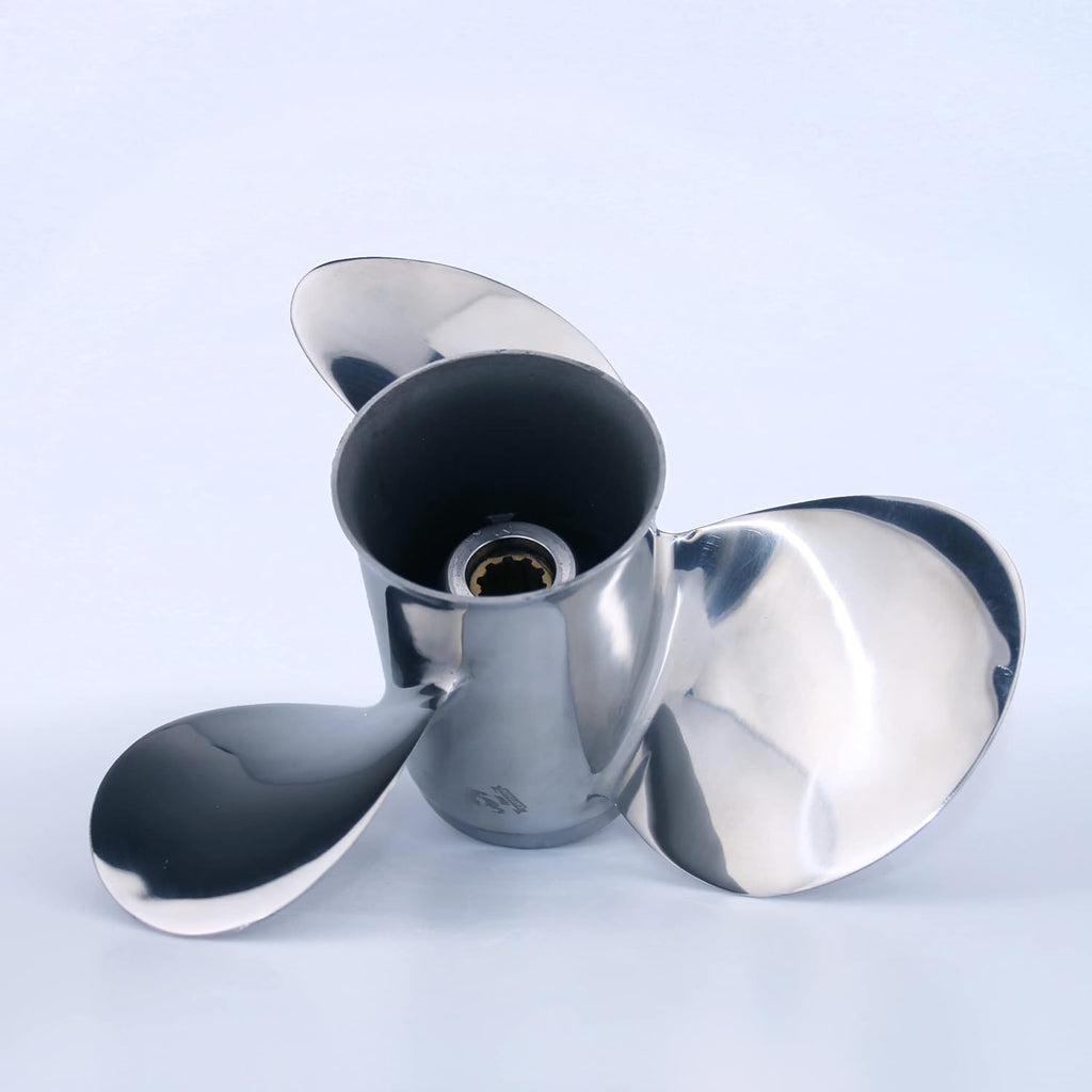 Stainless Steel Propeller for 25-30HP, 10 Spline Tooth, RH (9 7/8x10 1/2) D574355