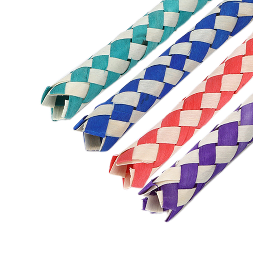 24pcs Chinese Bamboo Finger Trap, Birds Parrots Chew Toy, DIY Toy N6532