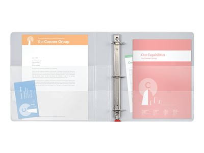 ClearVue Slant D-Ring Binders M8770