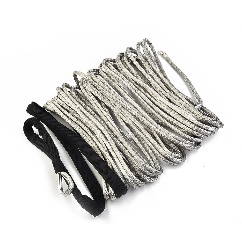 Gray Synthetic Winch Line Rope with Sheath M687426