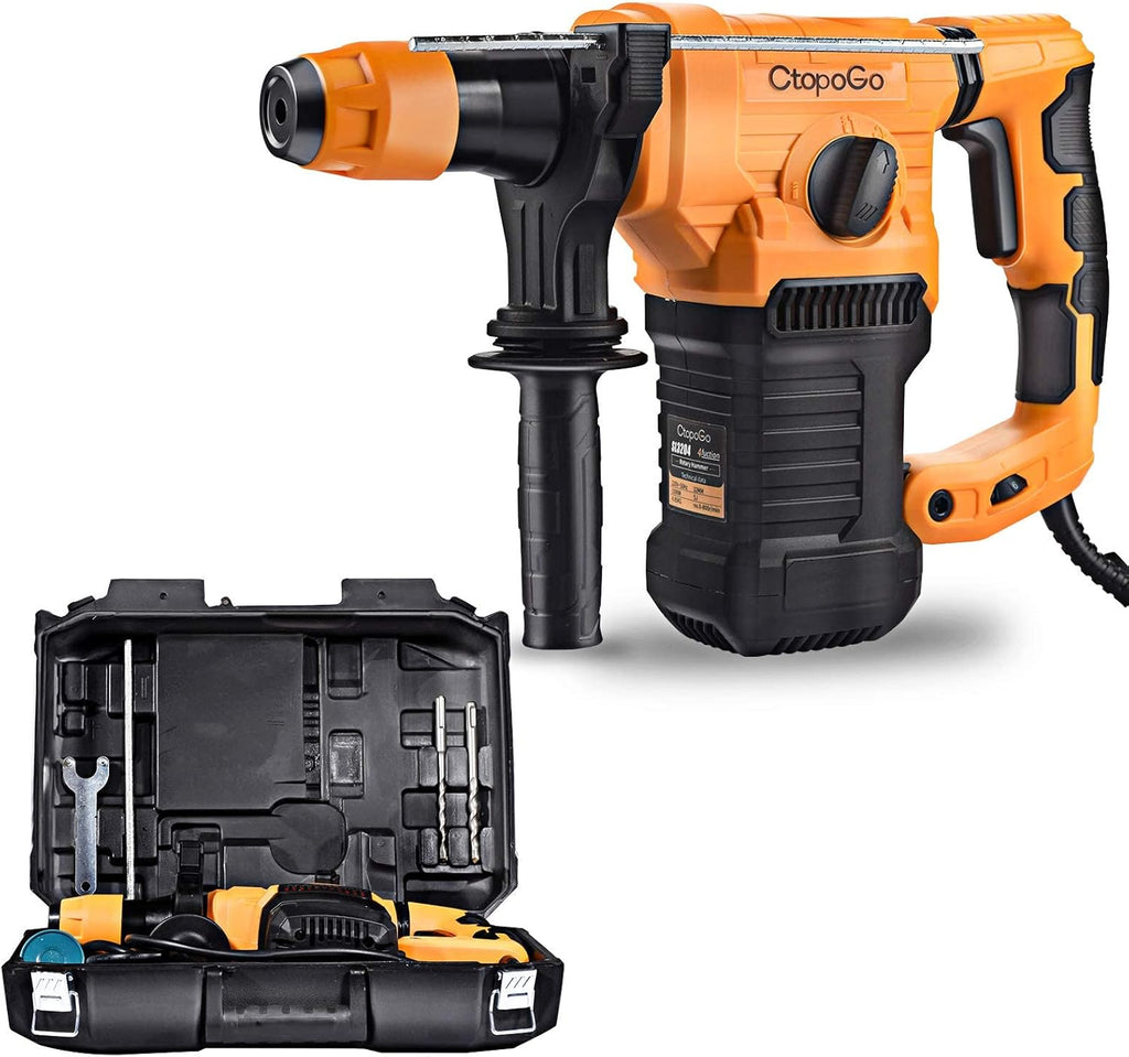 1-1/4 Inch SDS-Plus Heavy Duty Rotary Hammer Drill with Carrying Case J61790