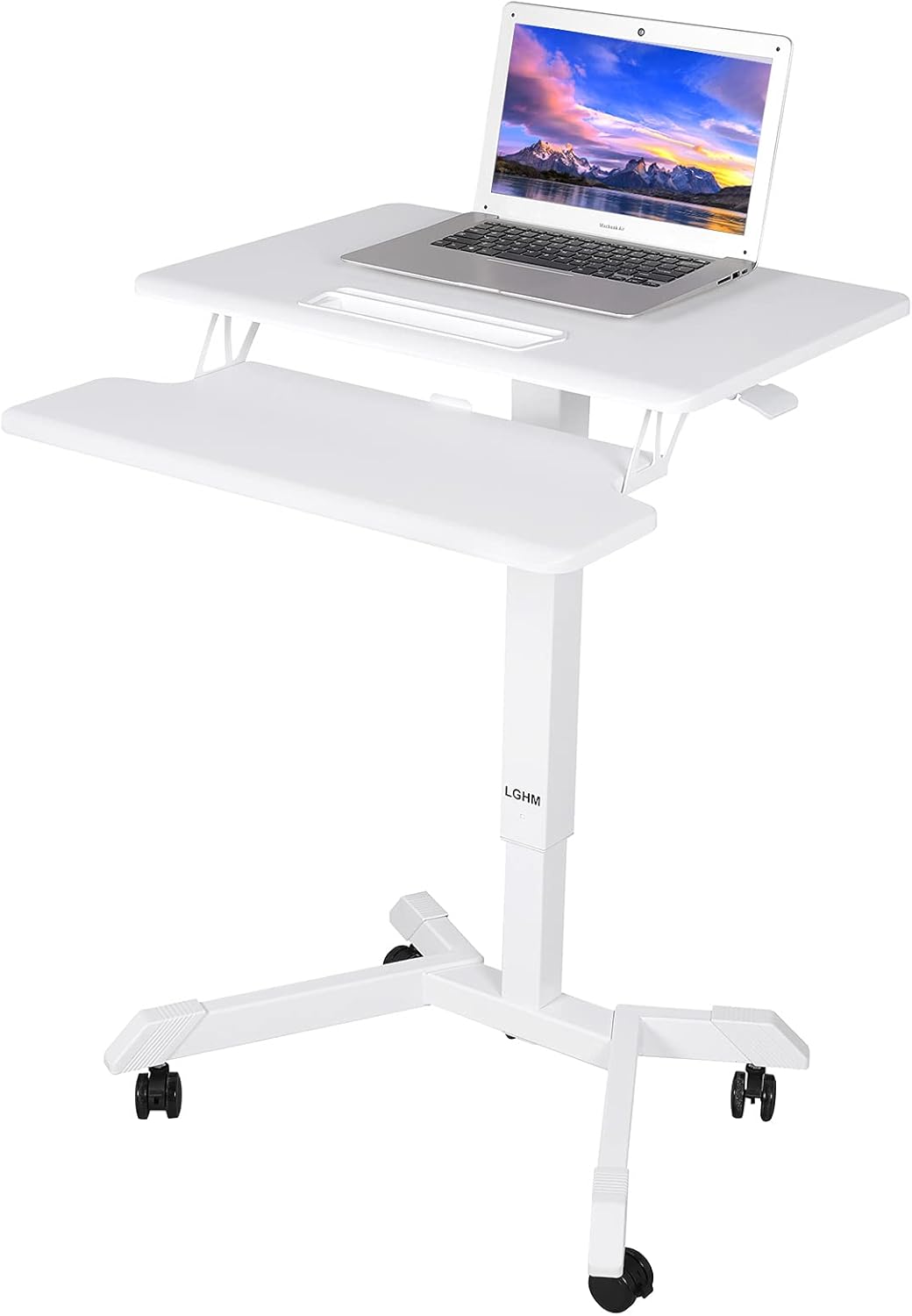 Height Adjustable Rolling Desk with Wheels X576643