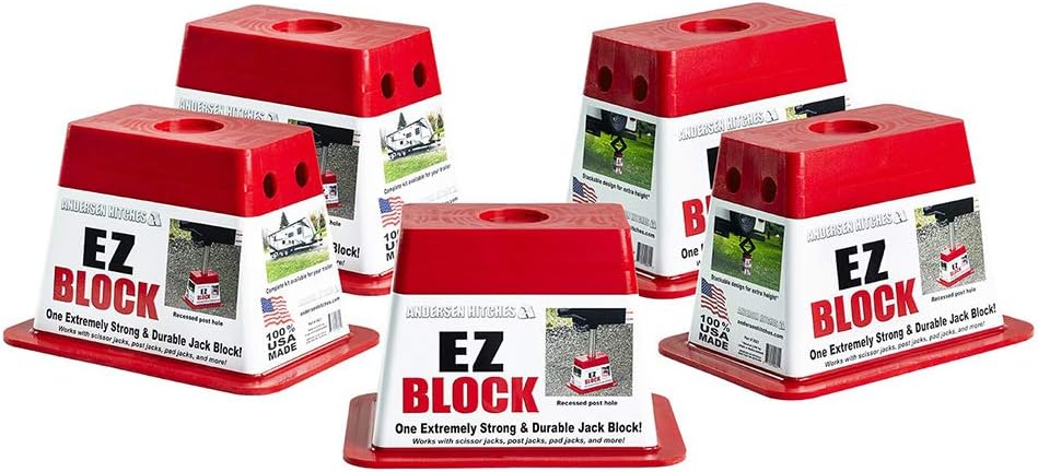 5-Pack Trailer Jack Blocks Leveling System F359