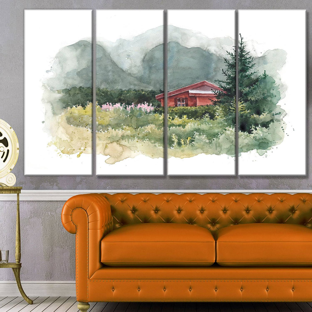 Green 6 Piece Canvas Print Set A11914