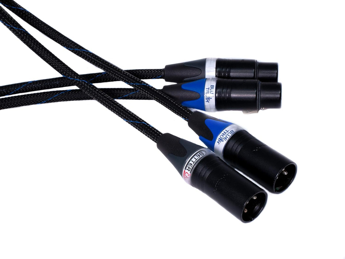 Balanced XLR Cables - Stereo Pair (2 Cables) - Silver/Copper Hybrid - 1.5 Feet R66694