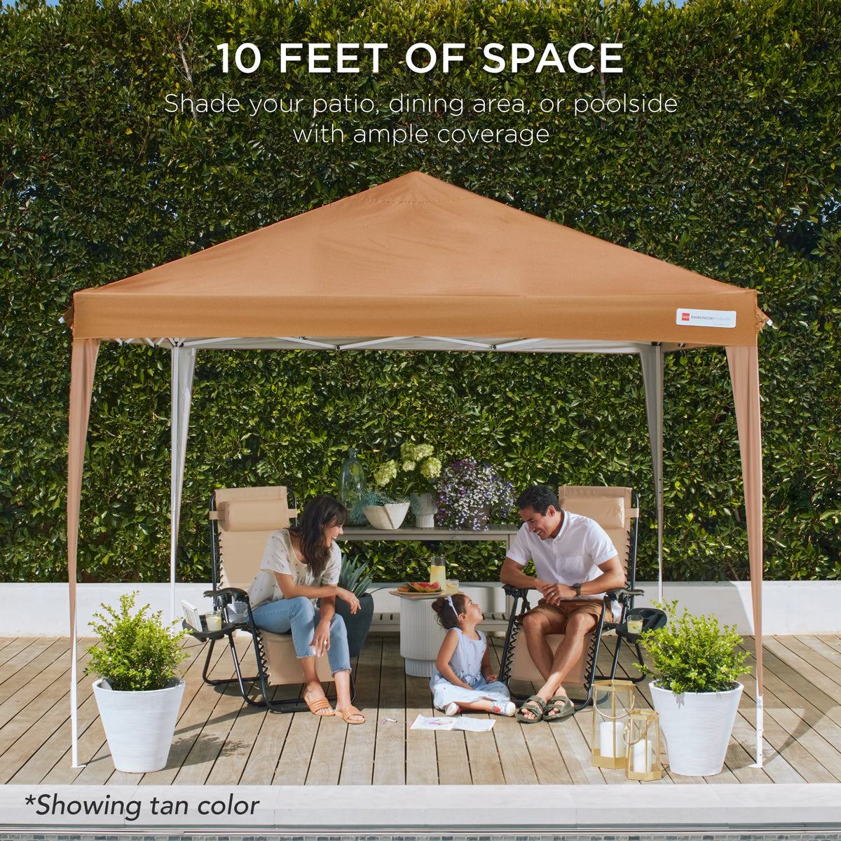 10x10ft Pop Up Canopy Tent with Carrying Bag H964