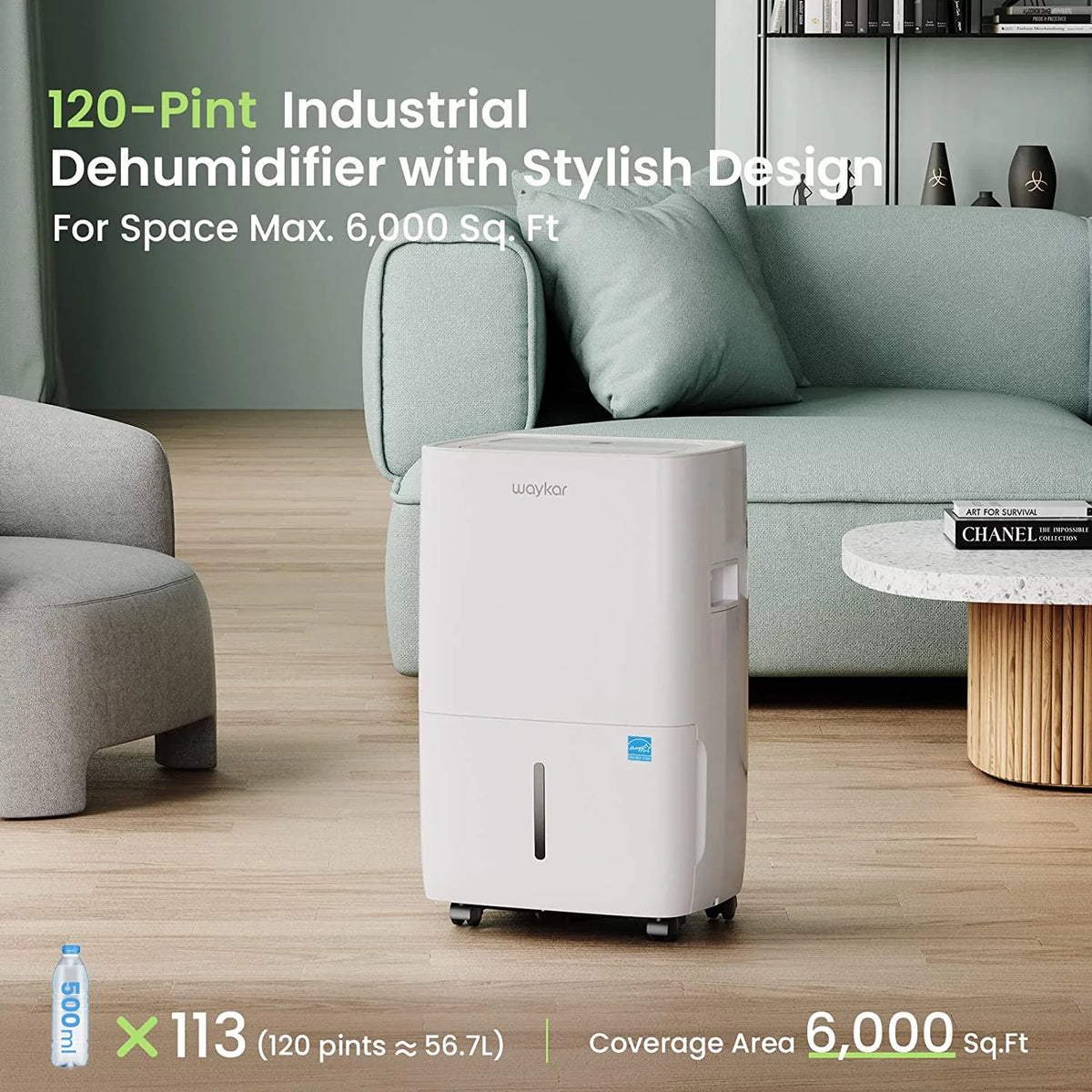 120 Pints Dehumidifier with Drain Hose V971
