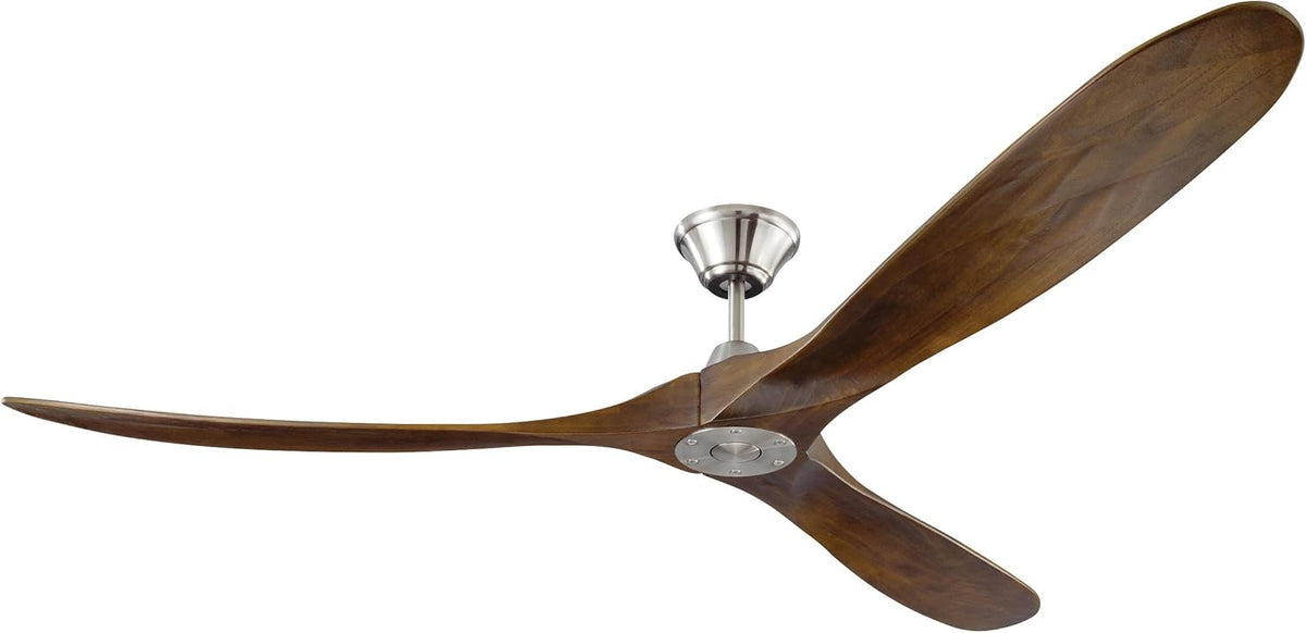 Matte Black 52 Outdoor Ceiling Fan with Remote Control U476