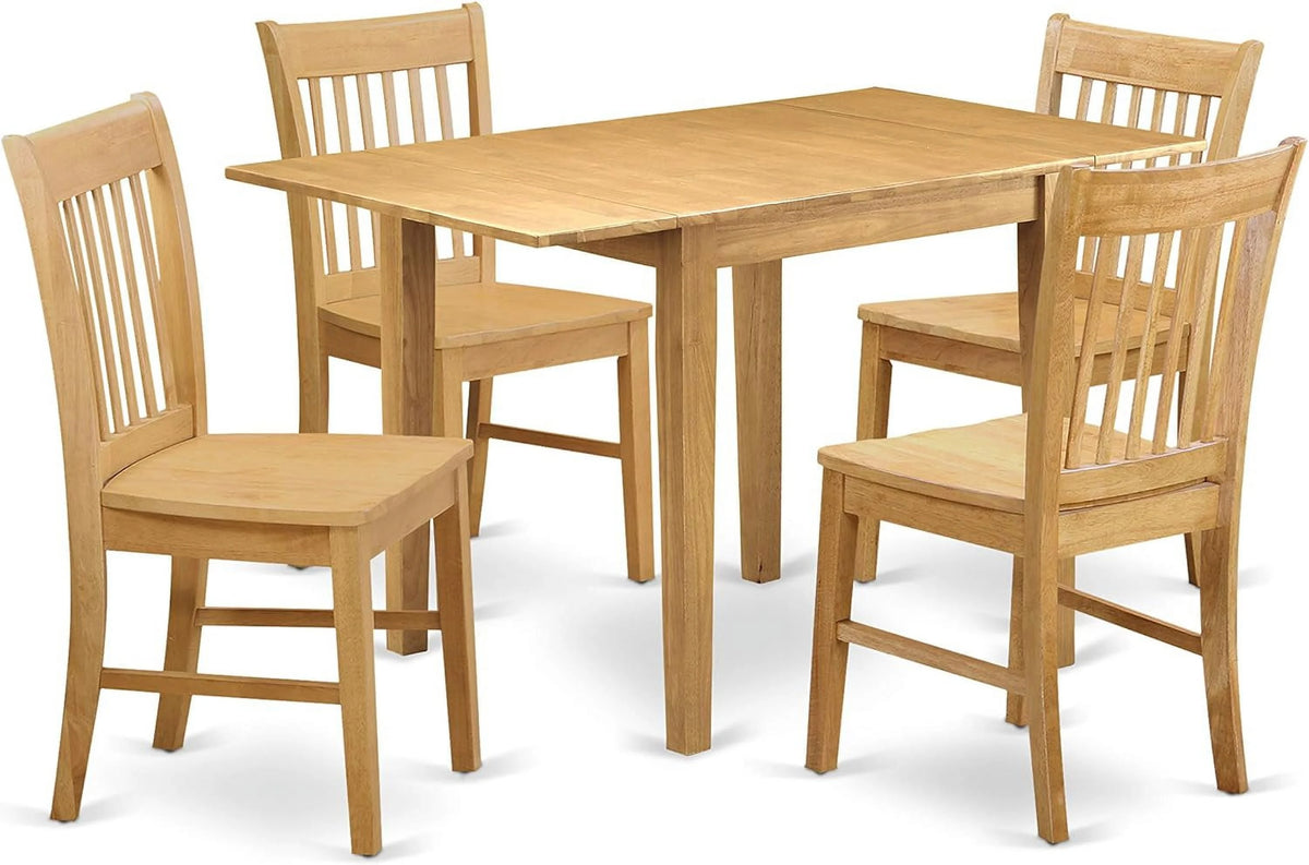 5 Piece Wooden Dining Table and 4 Chairs Q3943