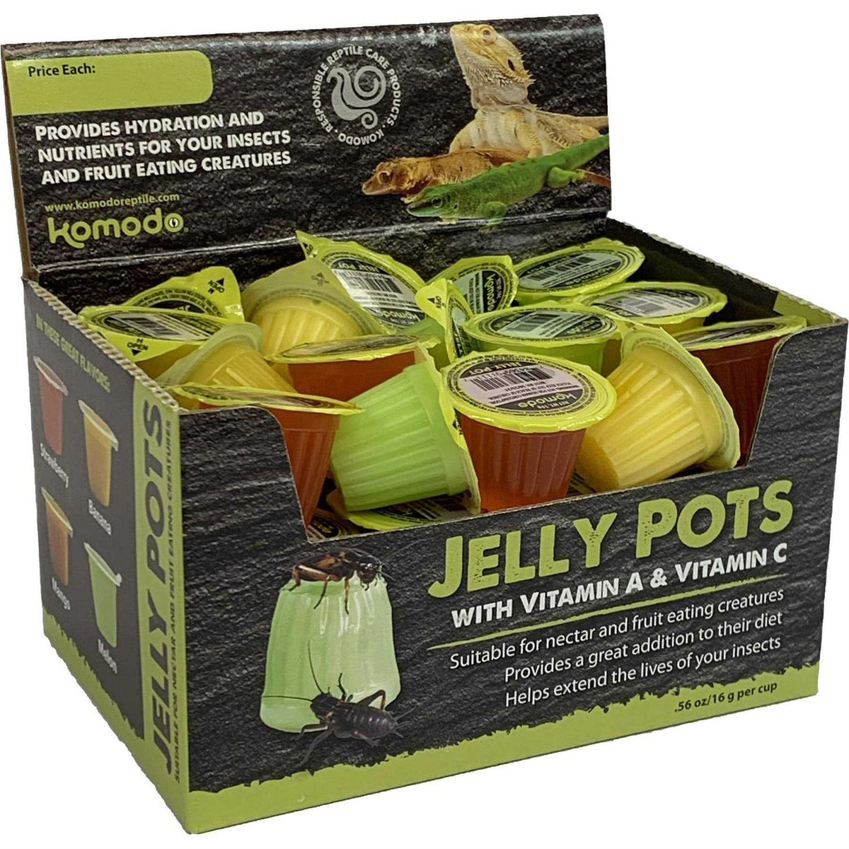 Fruit Jelly Pots Insect Food D222